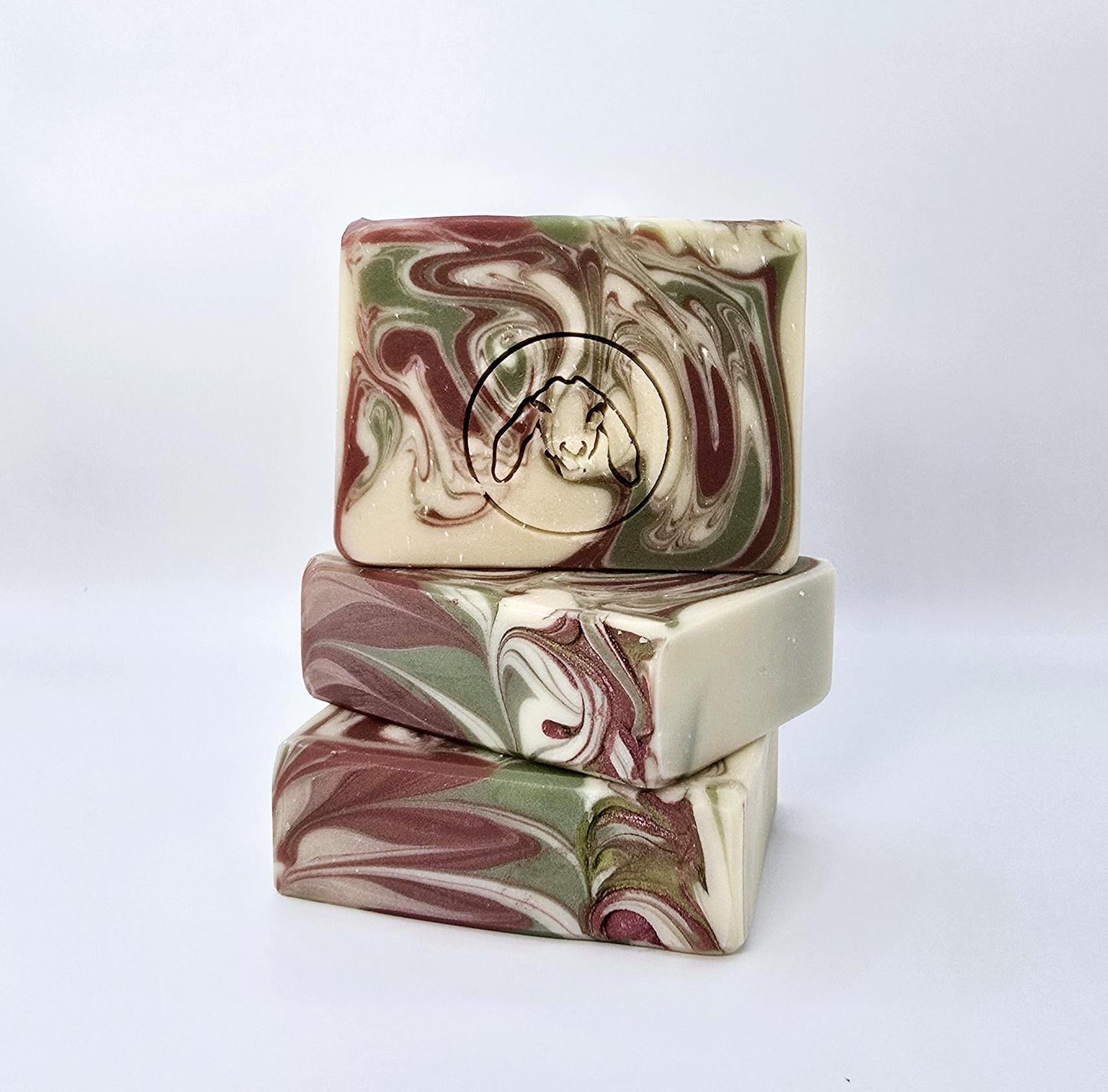 Apple Sage Goats Milk Soap Bar.